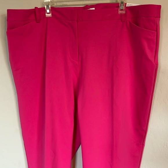 Liz Claiborne-Plus Emma Ponte Womens Mid Rise Slim Fit Ankle
Pant size 22W Pink - Picture 6 of 12